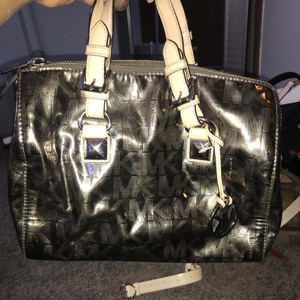 Michael Kors grayson metallic bag